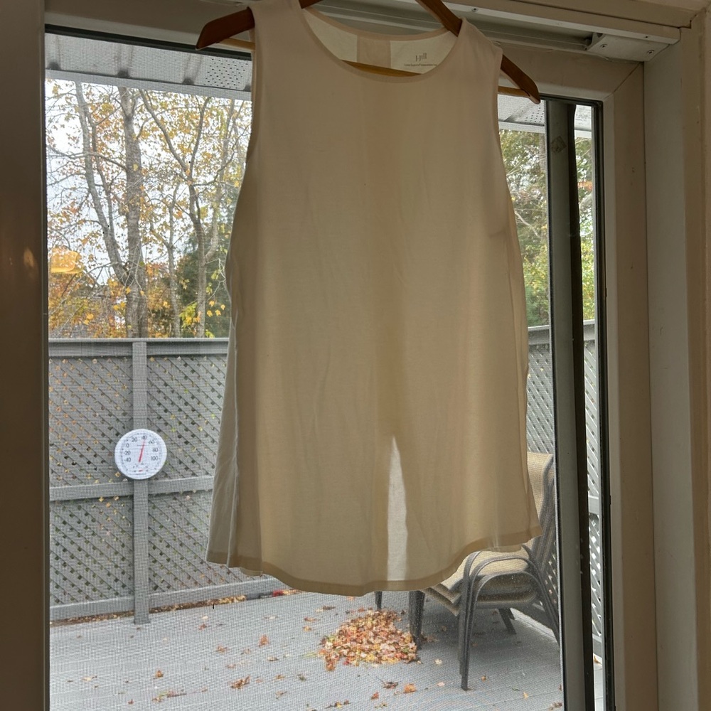 J. Jill Luxe Supima Sleeveless Top in Cream